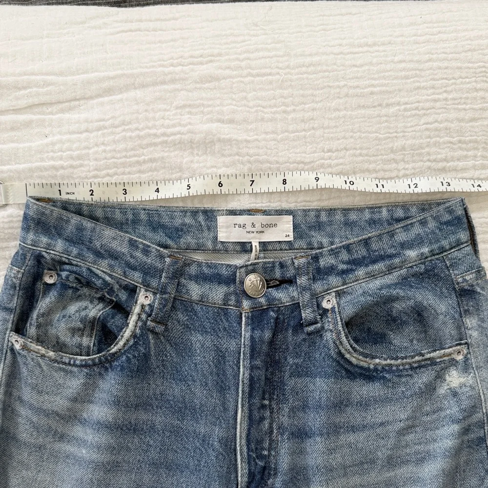 NWT Rag & Bone Miramar Raily High Rise Wide Leg Viral Sweatpant Jean Size 24 - Picture 16 of 16